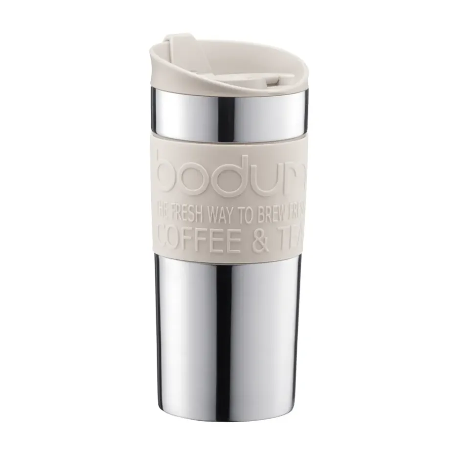 Bodum travel mug 35 cl roestvrij staal, Off white
