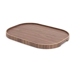 Bosign dienblad curveline large 34x47 cm, Walnoot