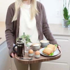 Bosign dienblad curveline large 34x47 cm, Walnoot