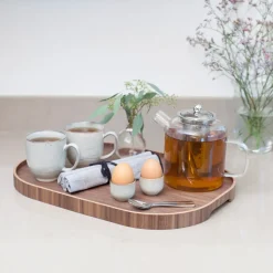 Bosign dienblad curveline large 34x47 cm, Walnoot