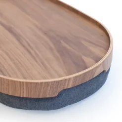 Bosign schootdienblad curveline medium 26x39 cm, Walnoot