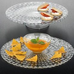 Bossa Nova koekjesschaal/chip and dip, Helder