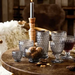 Boston waterglas op voet 35 cl, Smoke