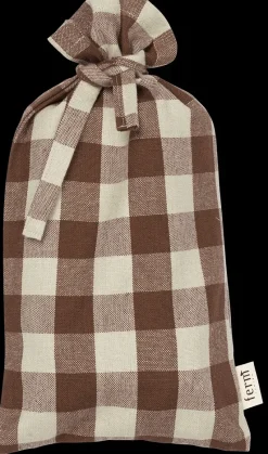 Bothy Check katoenen servet 40x40 cm 4-pack, Cinnamon-grey green