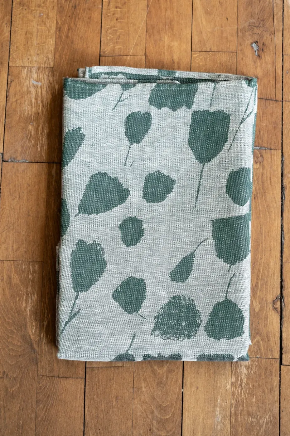 Bouquet tafelkleed 147x147 cm, Groen-off-white