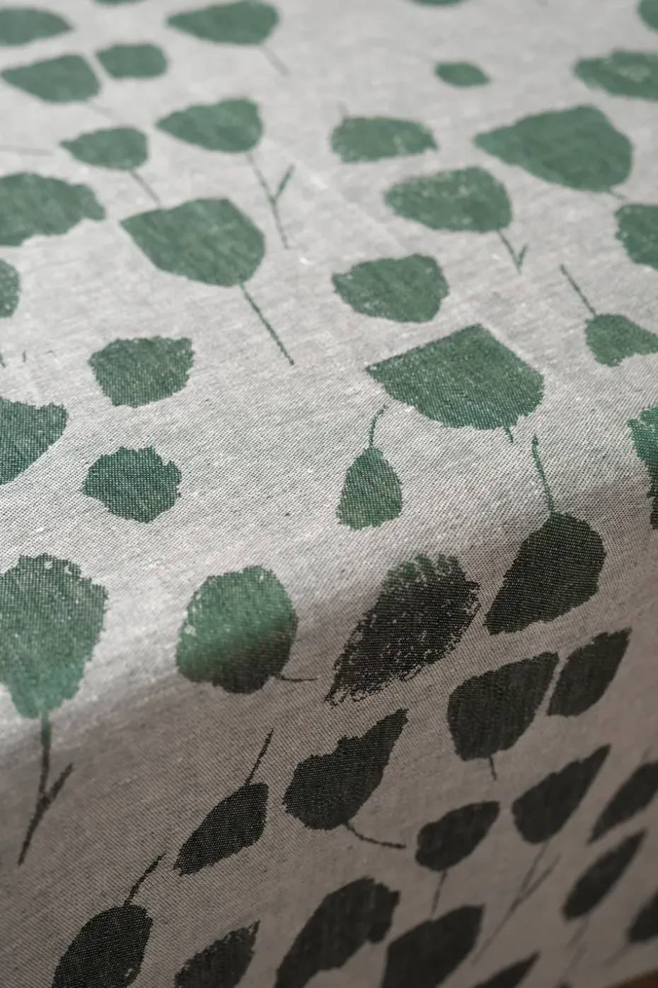 Bouquet tafelkleed 147x147 cm, Groen-off-white