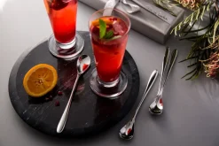 Bourton Bright lattelepel, 4 stuks, Roestvrij staal