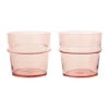 Boya drinkglas laag 30 cl 2-pack, Blush