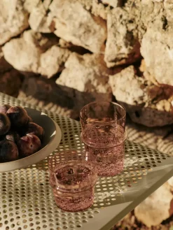 Boya drinkglas laag 30 cl 2-pack, Mauve