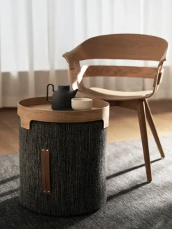 Bridge dienblad, Eikenhout, Ø42 cm