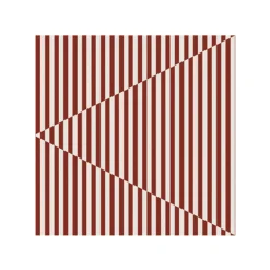 Broken Lines servet 33x33 cm 20-pack, Berry-white