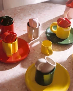 Bronto espressokopje 10 cl 4-pack, Yellow