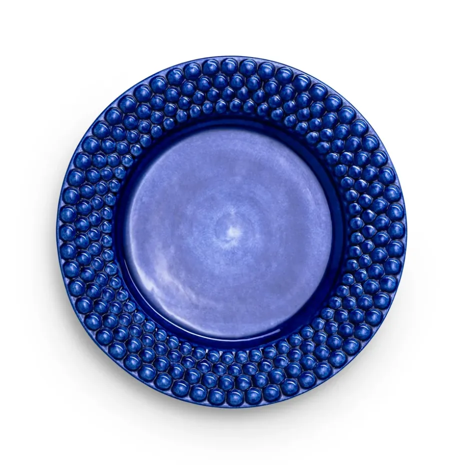 Bubbles bord, 28 cm, Blauw