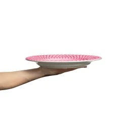 Bubbles bord, 28 cm, Roze