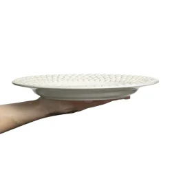 Bubbles bord, 28 cm, Zand