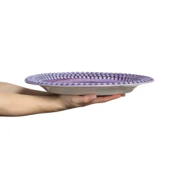 Bubbles ovale schaal, 35 cm, Viool