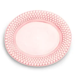 Bubbles ovale schaal, 35 cm, lichtroze