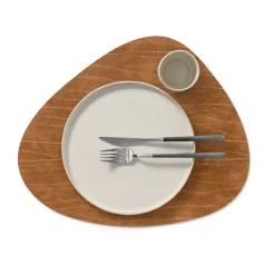 Buffalo placemat keerbaar curve L 1 St., zwart-naturel