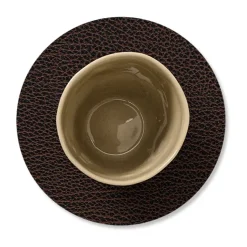 Bull onderzetter (glazen) circle, bruin