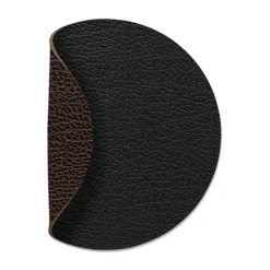 Bull onderzetter (glazen) keerbaar circle 1 St., zwart-bruin