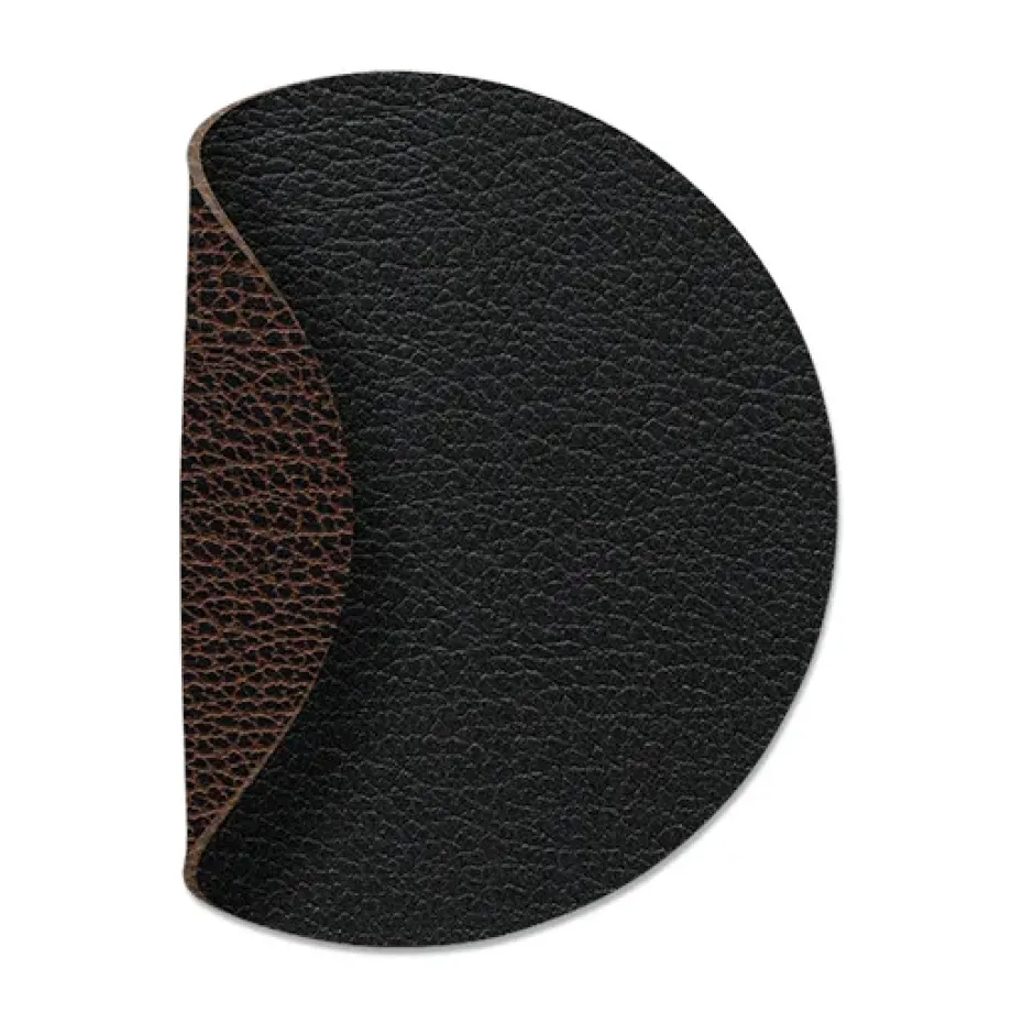 Bull onderzetter (glazen) keerbaar circle 1 St., zwart-bruin