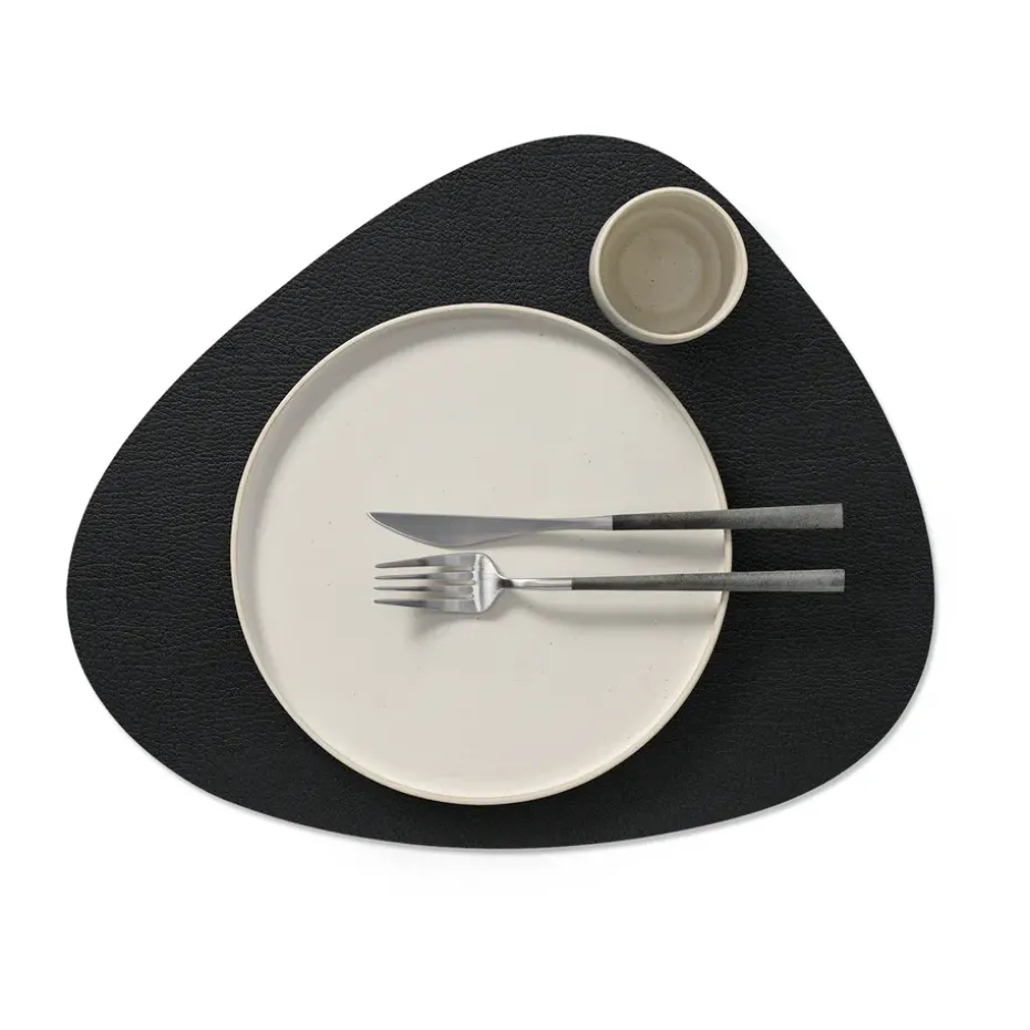 Bull placemat keerbaar curve L 1 St., Warm grey-black