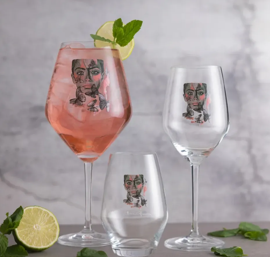 Butterfly Queen rodewijnglas, 75 cl