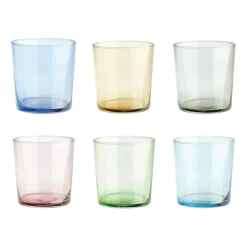 Café drinkglas multi, 6-pack
