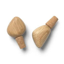 Cairn wijnstopper 2-pack, Oak