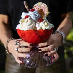 Carameli kom 16 cm, Roze-rood