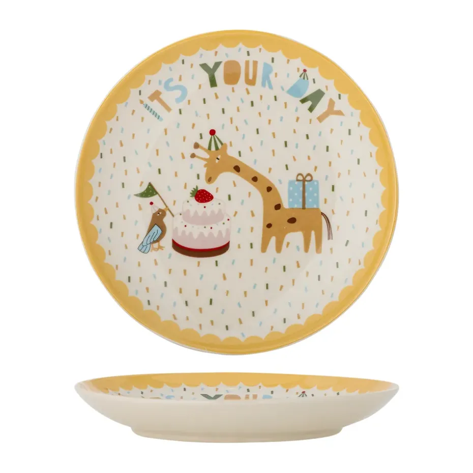 Celebrate bord Ø16 cm, Geel