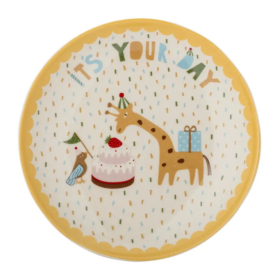 Celebrate bord Ø16 cm, Geel