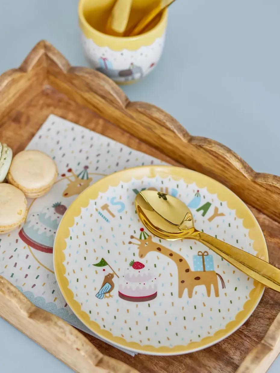 Celebrate bord Ø16 cm, Geel