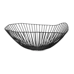 Cesira fruitschaal 39 cm, Zwart