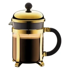 Chambord cafetière goud, 4 koppen