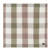 Checked Linen/Cotton stoffen servet 50x50 cm, Olive