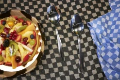 Checki tafelkleed 150x250 cm, Zwart