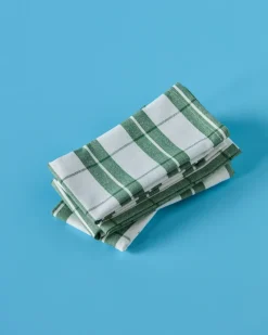 Chef katoenen servet 4-pack, Groen