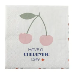 Cherry papieren servetten 20-pack, Rose