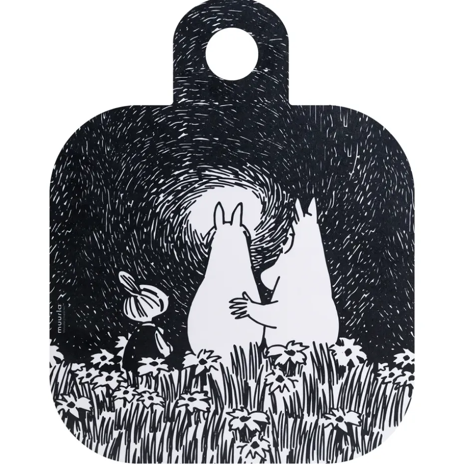 Chop & Serve Friendship dienblad 25x32 cm, Zwart-roze