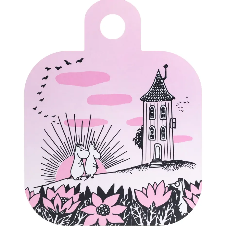 Chop & Serve Friendship dienblad 25x32 cm, Zwart-roze