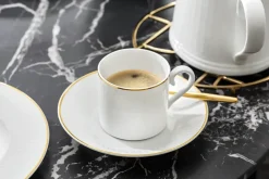 Château Septfontaines koffieschotel Ø15,5 cm, Wit-goud