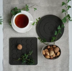 Circle ronde pannenonderzetter Ø20 cm, Zwart