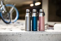 City dubbelwandige waterfles 0,5 l, Grijs satijn