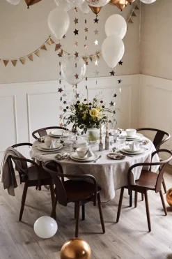 Clean linnen tafelkleed 145x350 cm , Greige