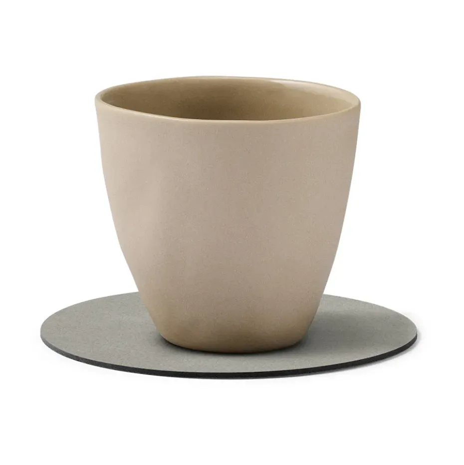 Cloud onderzetter (glazen) keerbaar circle 1 St., roze-lichtgrijs