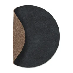 Cloud onderzetter (glazen) keerbaar circle 1 St., Zwart-bruin