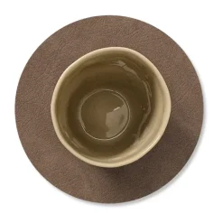 Cloud onderzetter (glazen) keerbaar circle 1 St., Zwart-bruin