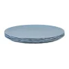 Club bord Ø26 cm 4-pack biocirculaire thermoplast, Nature flower blue