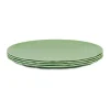 Club bord Ø26 cm 4-pack biocirculaire thermoplast, Nature leaf green